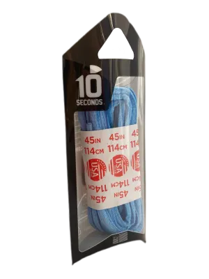 10 Seconds ® Athletic Oval Laces | Carolina Blue