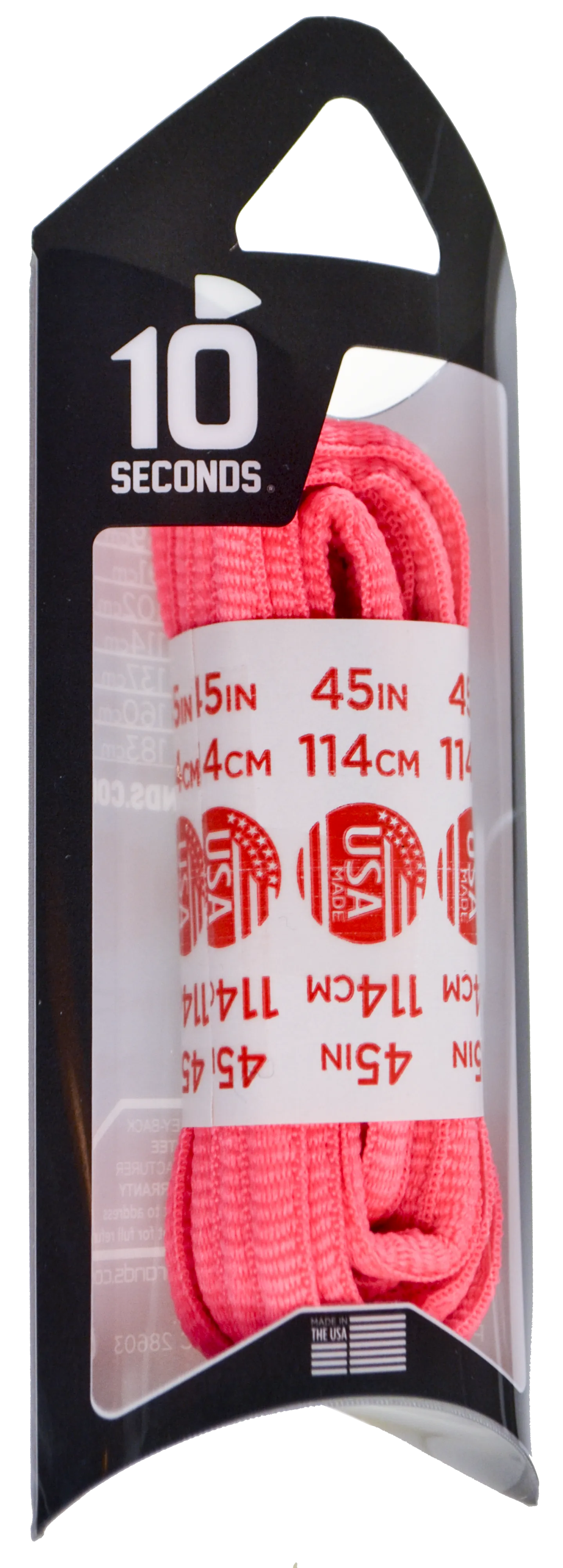 10 Seconds ® Athletic Oval Laces | Neon Pink