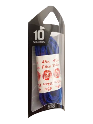 10 Seconds ® Athletic Oval Laces | Royal Blue