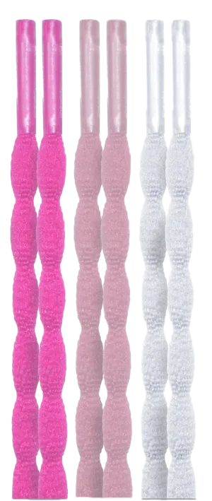 10 Seconds® Classic Bubble Laces | Neon Pink/Light Pink/White Multi-Pack