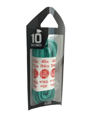 10 Seconds ® Reflexall ® Athletic Oval Laces |  Electric Green Reflective