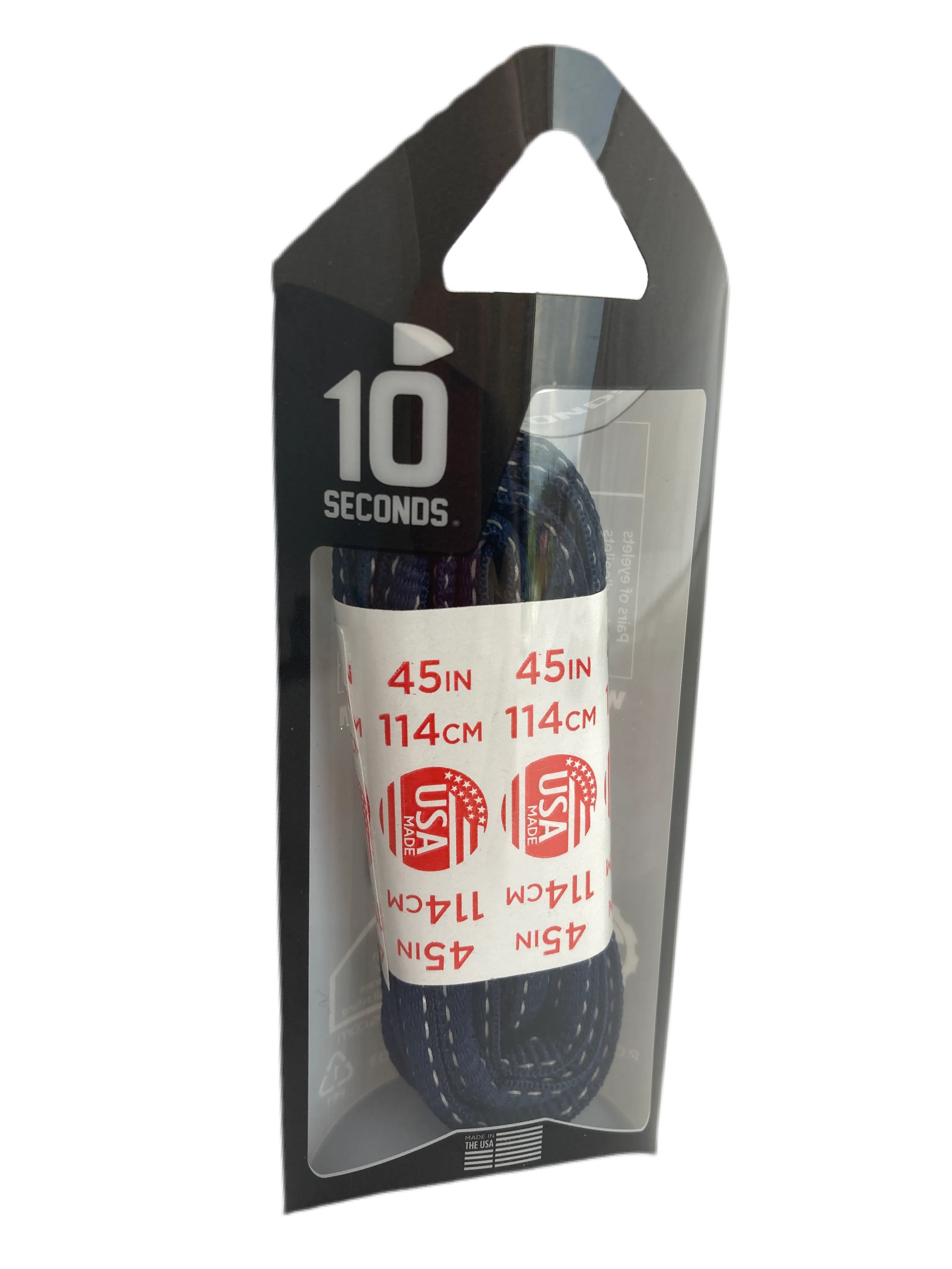 10 Seconds ® Reflexall ® Athletic Oval Laces |  Navy Reflective