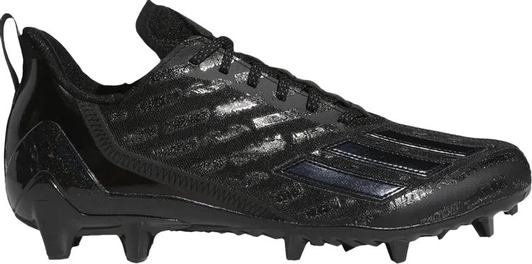 Adidas Adizero Cleats 'Black Grey' Boots, Black