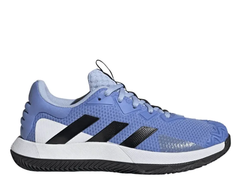 Adidas SoleMatch Mens Clay Court Tennis Shoes (Blue/White/Black)