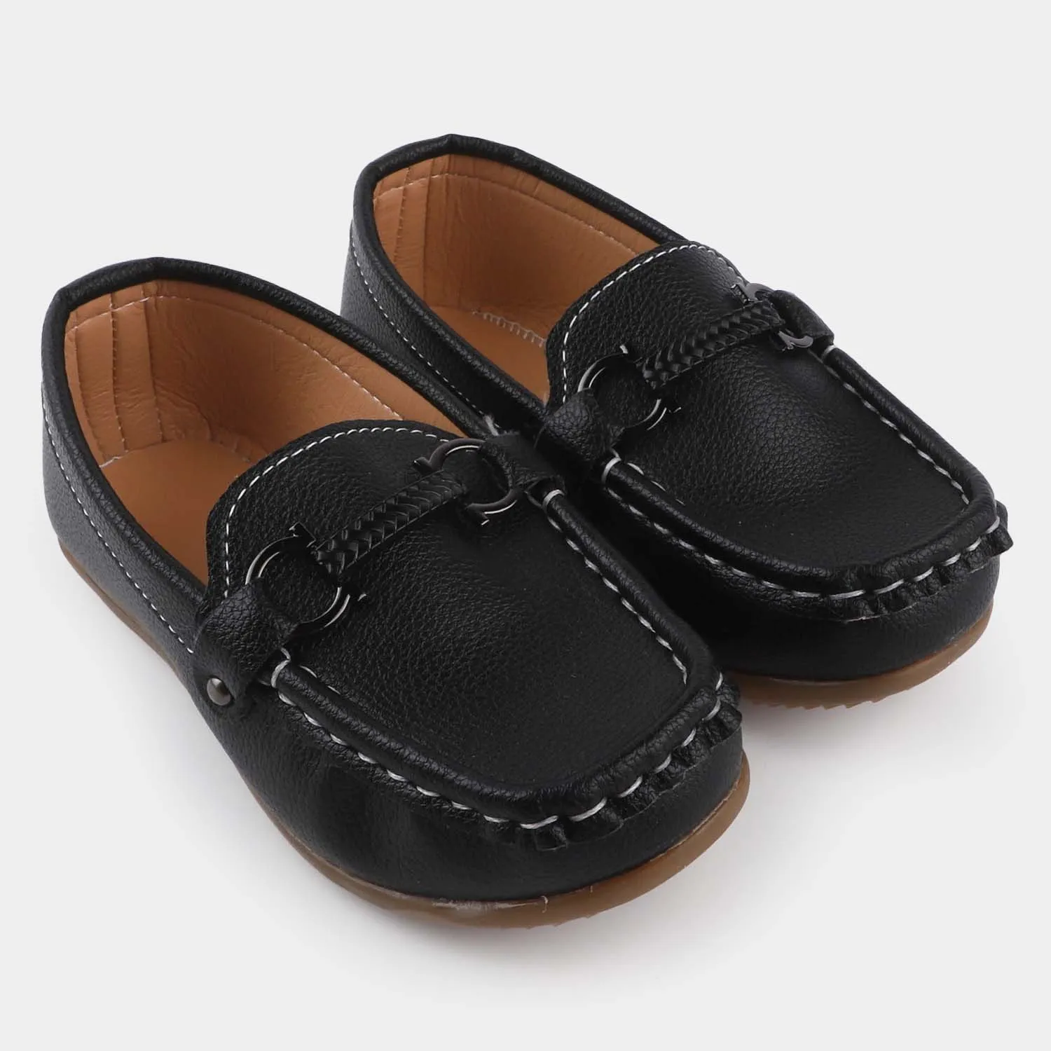 Boys Loafers R-207-BLACK