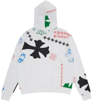 Chrome Hearts Stencil White Hoodie