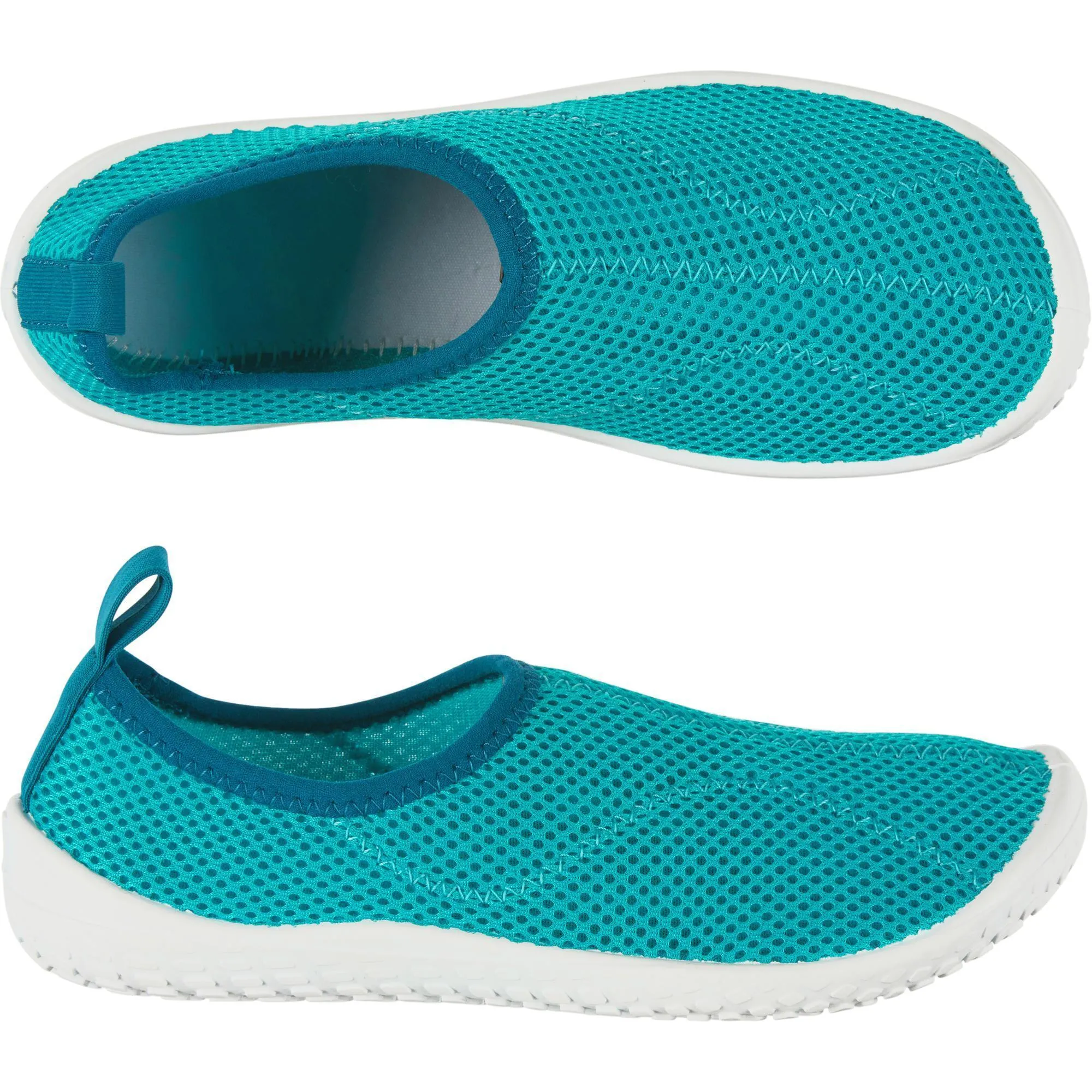 Coral slippers for children, turquoise AQUASHOES 100 Subea