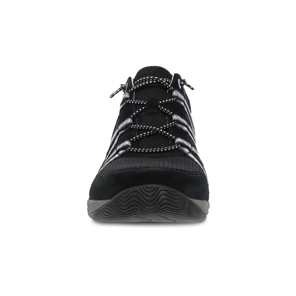 Harlyn Lightweight Sneaker WIDE in Suede Black