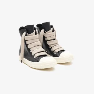 High-Top Jumbolace Leather Sneakers