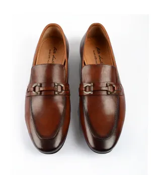 Leather Bit Loafers - Cognac - Ultra Flex