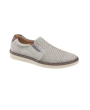 Mcguffey Johnston & Murphy Men's Woven Slip On Shoes, Gray