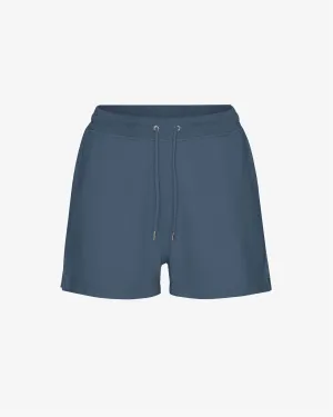 Women Organic Sweatshorts - Petrol Blue