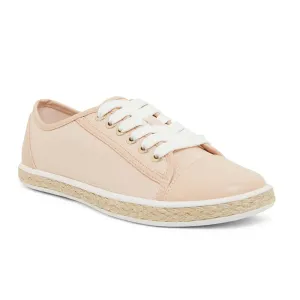 Yale Sneaker in Blush Canvas And Smooth